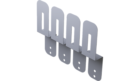 Комплект кронштейнов (ДВО-Грильято) фото alux.kz