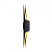 Настенный Penne Cube Duo 1100x226 GU10 36Вт 4000К Black/Gold фото alux.kz