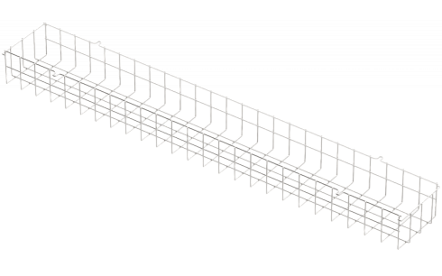 Решетка защитная ДСП/ДСО 1250х176 (белая) фото alux.kz